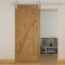 Codel Doors 48" x 84 " Knotty Alder 1-Panel Z-Bar Barn Door with Silver Hardware 4070ska8401Z-H8SS - alternate 5